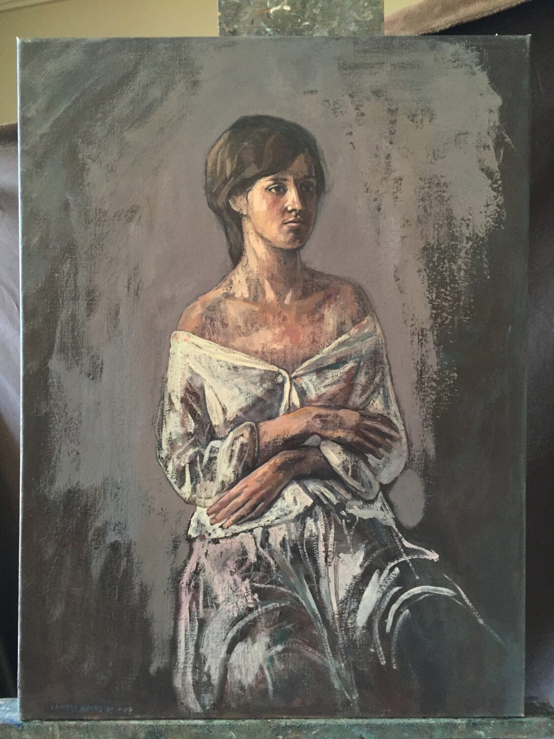 Female Figures — artwork by Lambro Ahlas