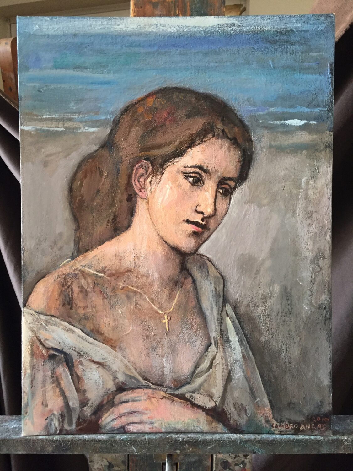 Female Figures — artwork by Lambro Ahlas