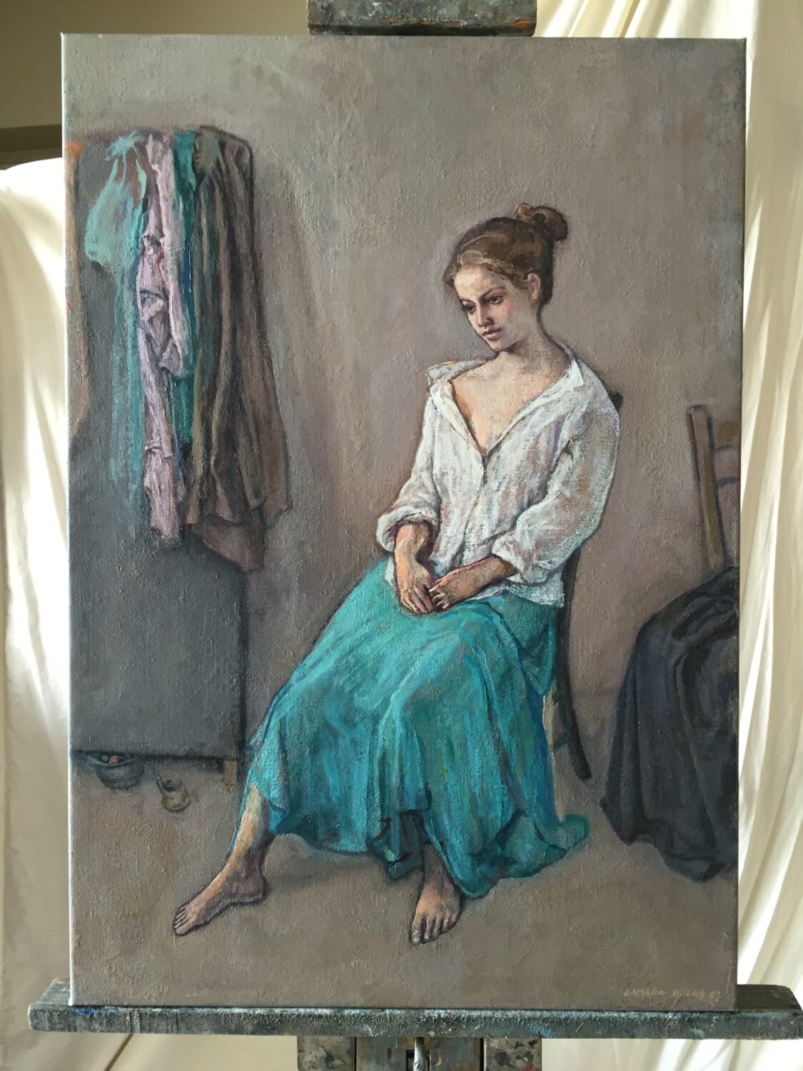 Female Figures — artwork by Lambro Ahlas