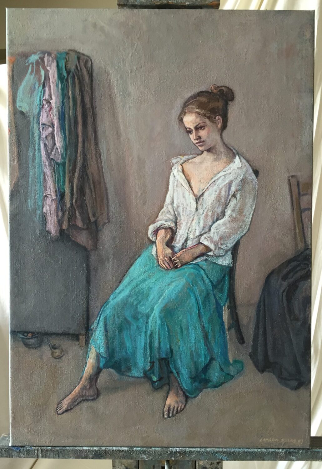 Female Figures — artwork by Lambro Ahlas