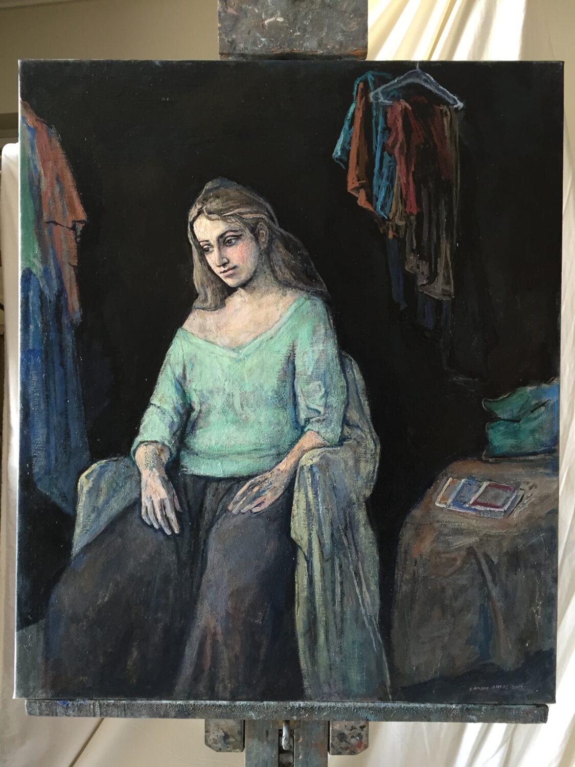 Female Figures — artwork by Lambro Ahlas
