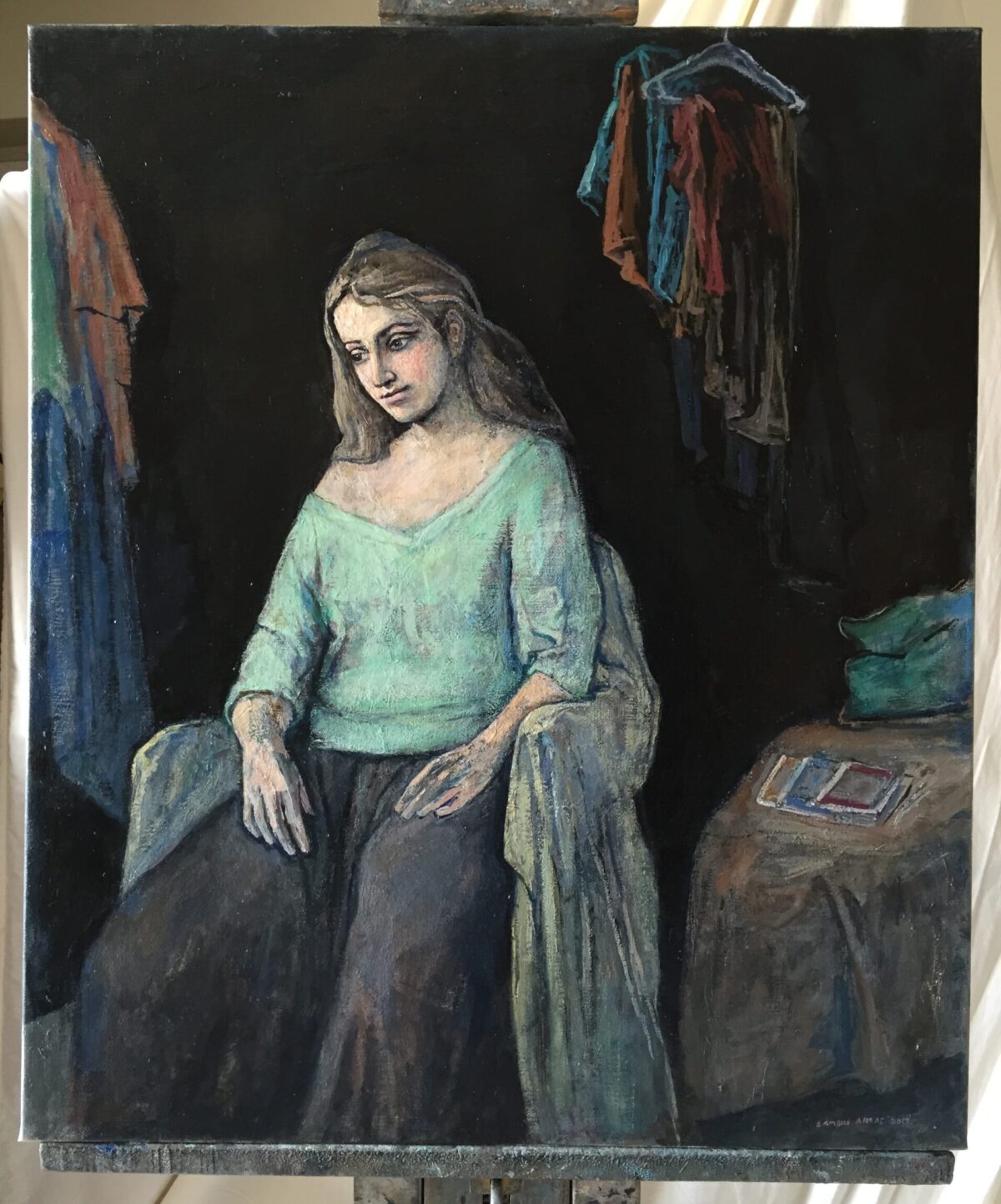 Female Figures — artwork by Lambro Ahlas