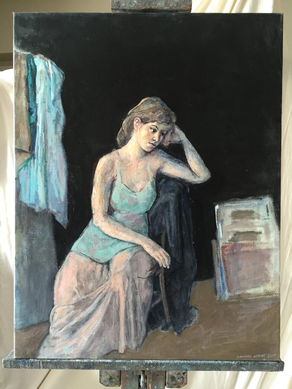 Female Figures — artwork by Lambro Ahlas
