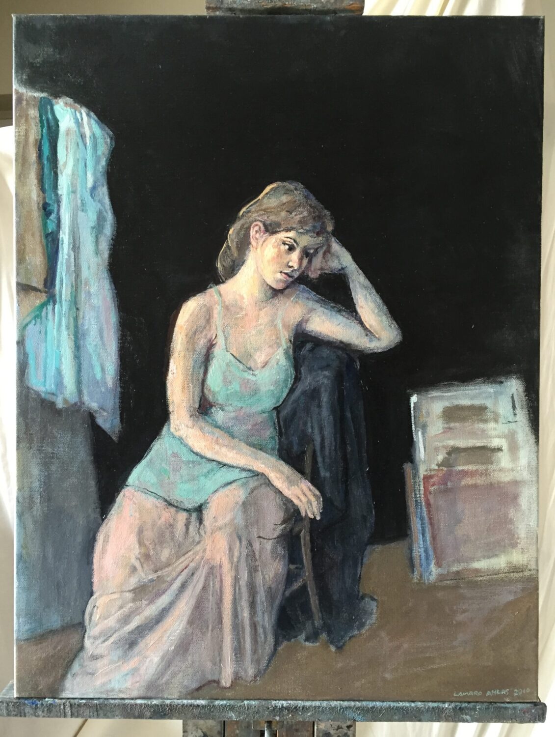 Female Figures — artwork by Lambro Ahlas