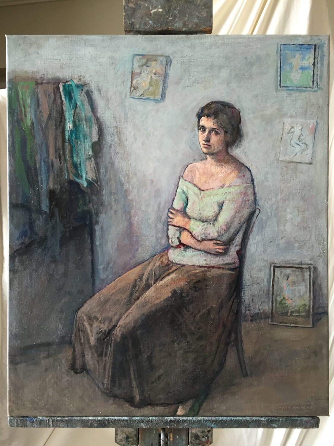 Female Figures — artwork by Lambro Ahlas