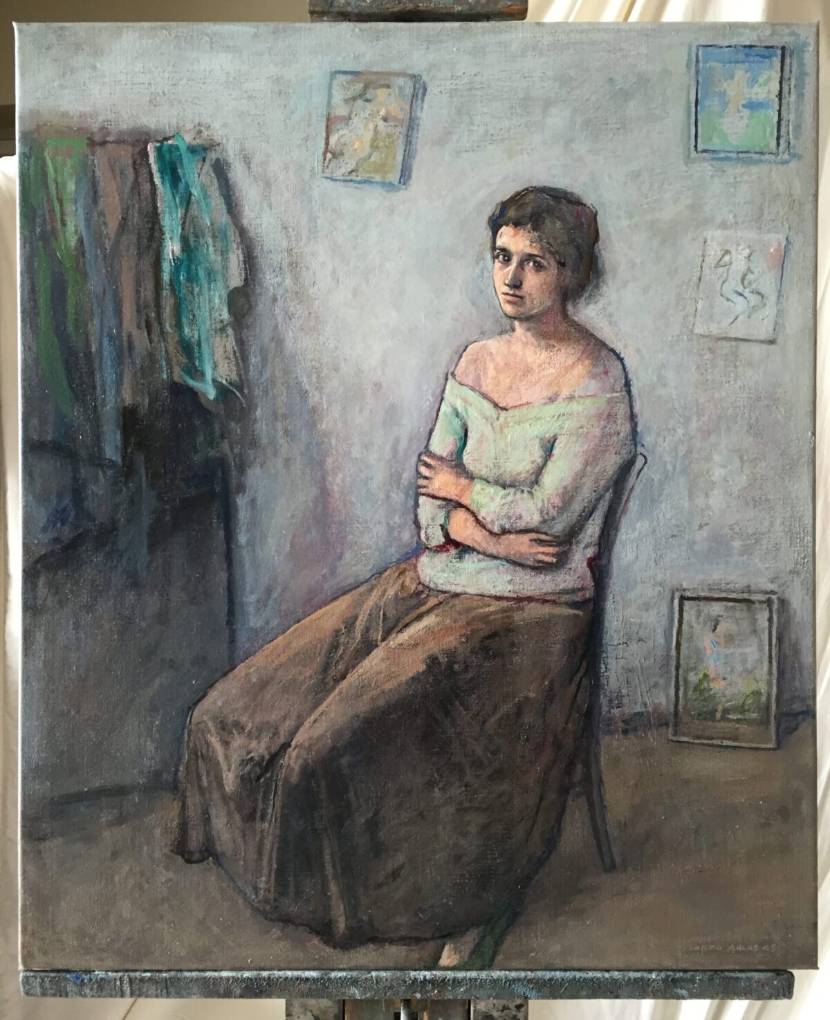 Female Figures — artwork by Lambro Ahlas