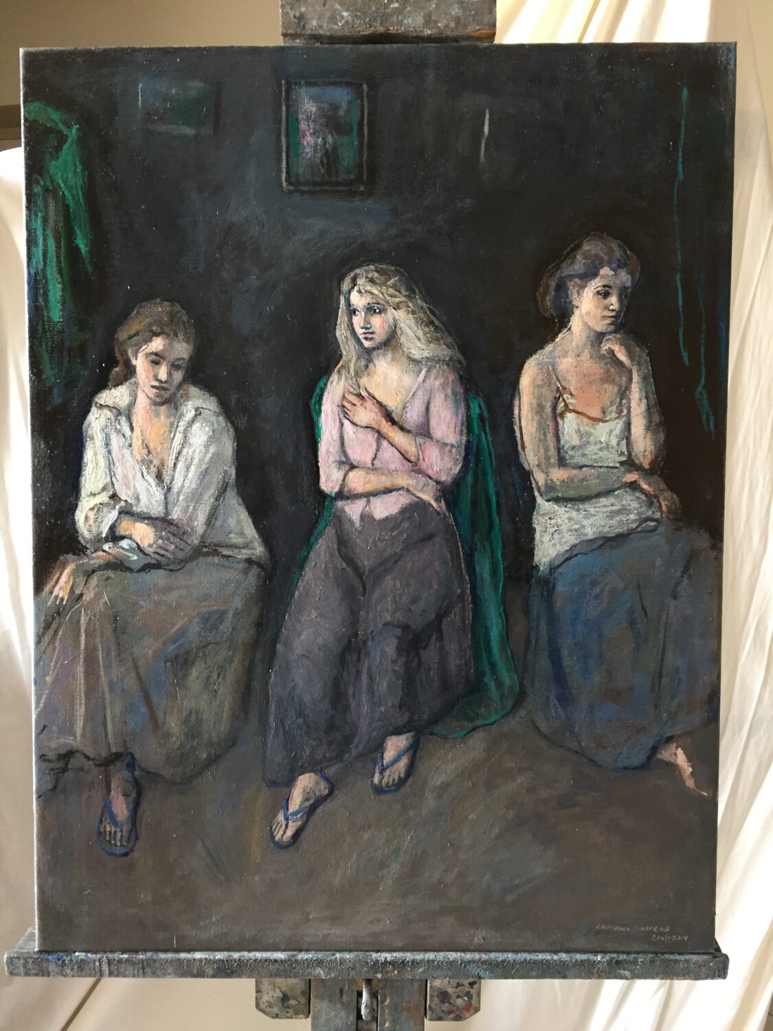 Female Figures — artwork by Lambro Ahlas