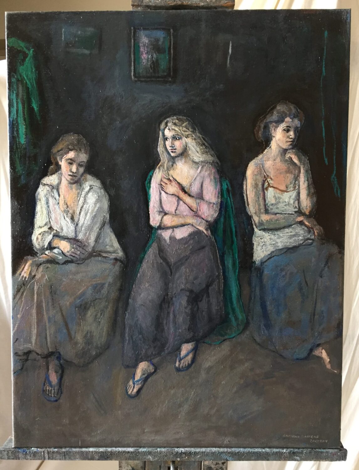 Female Figures — artwork by Lambro Ahlas