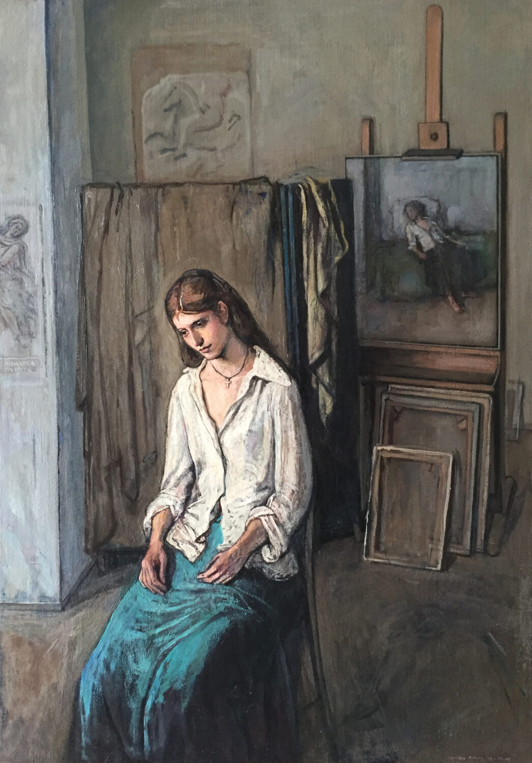Female Figures — artwork by Lambro Ahlas