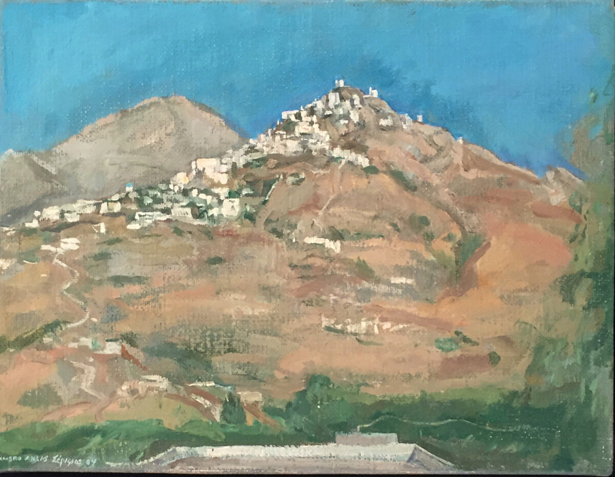 Landscape painting by Lambro Ahlas