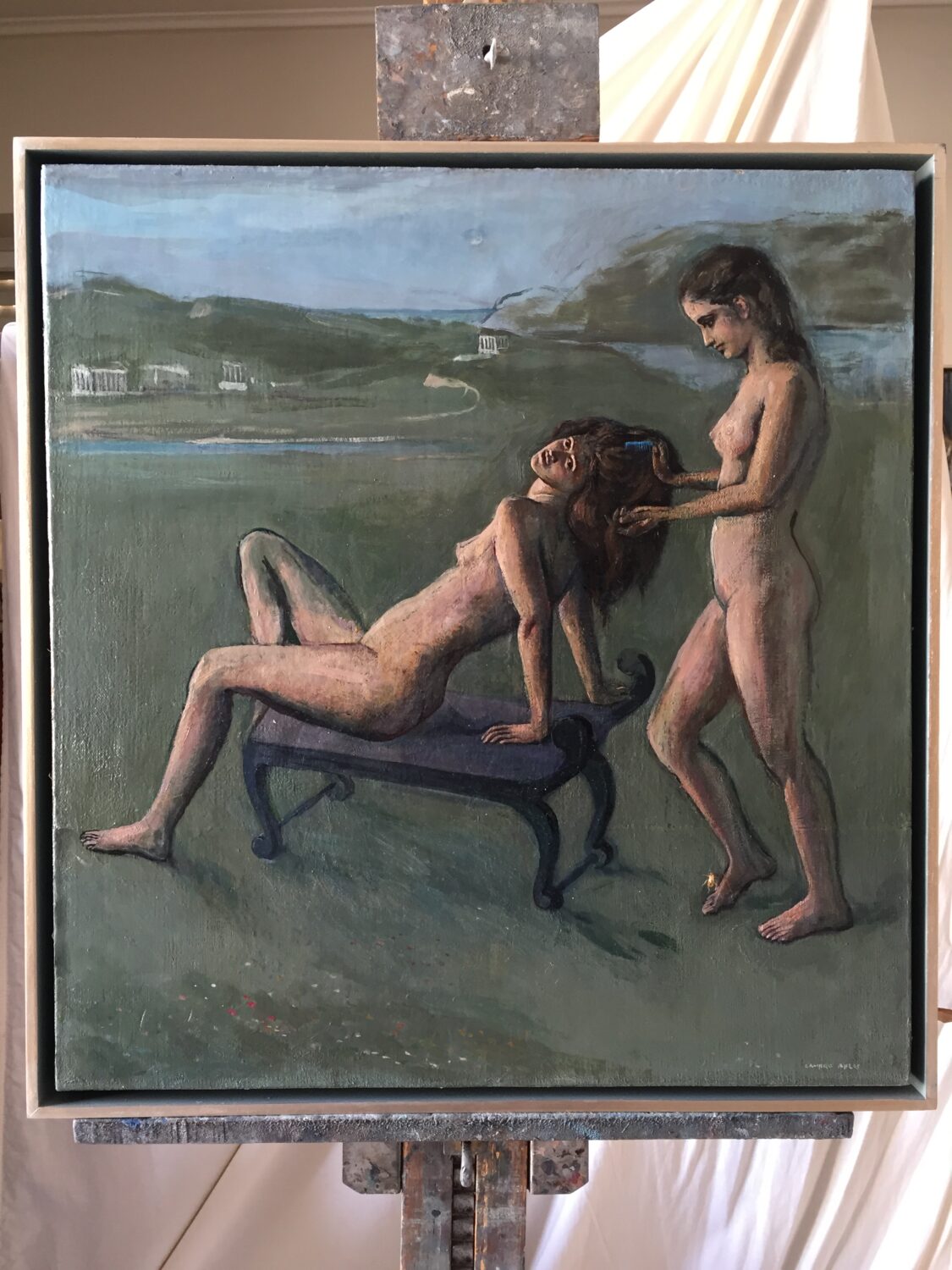 Female Figures — artwork by Lambro Ahlas