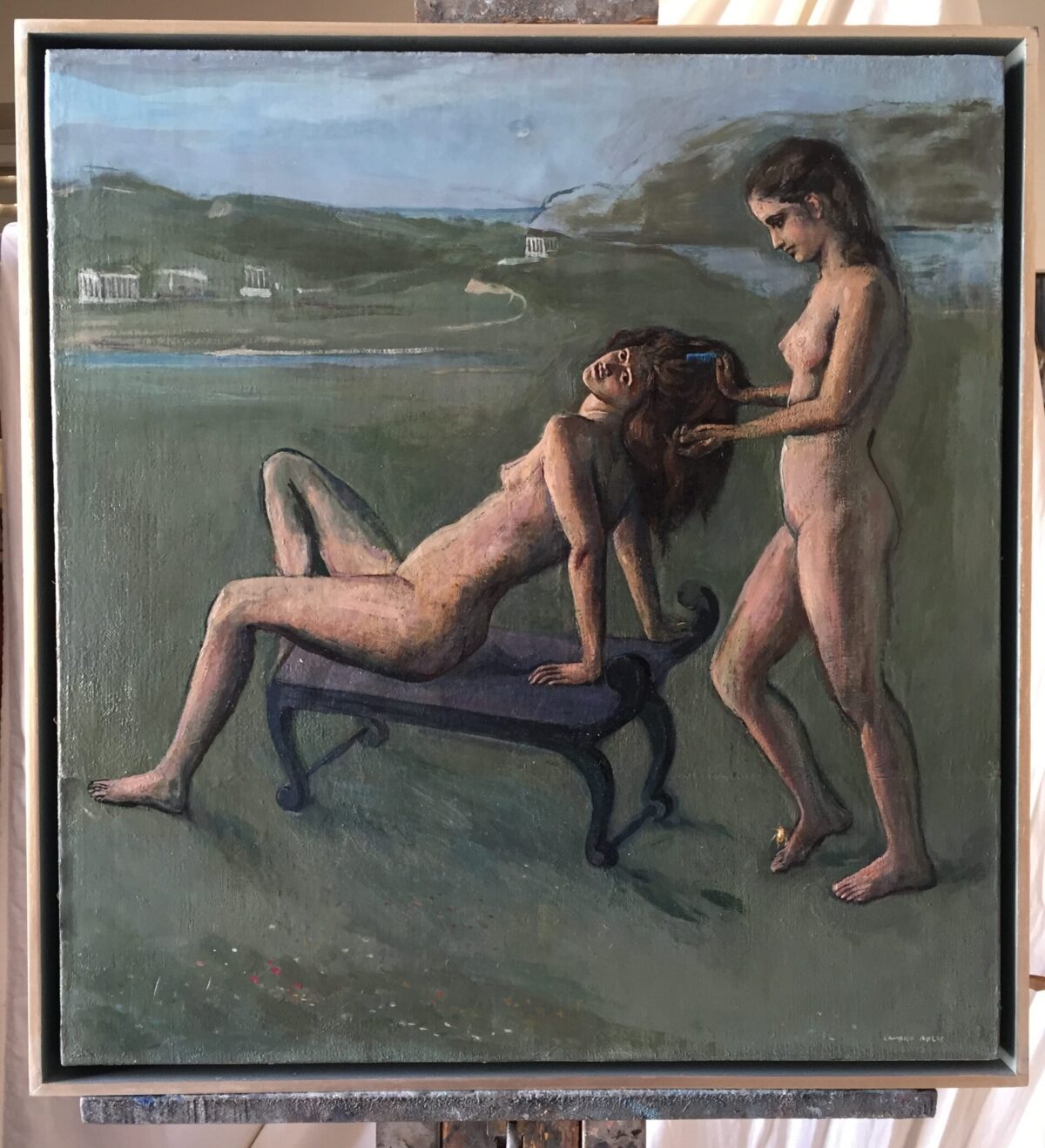 Female Figures — artwork by Lambro Ahlas