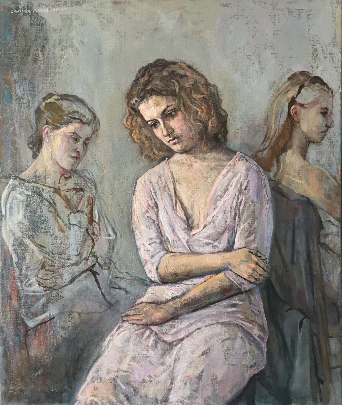 Female Figures — artwork by Lambro Ahlas