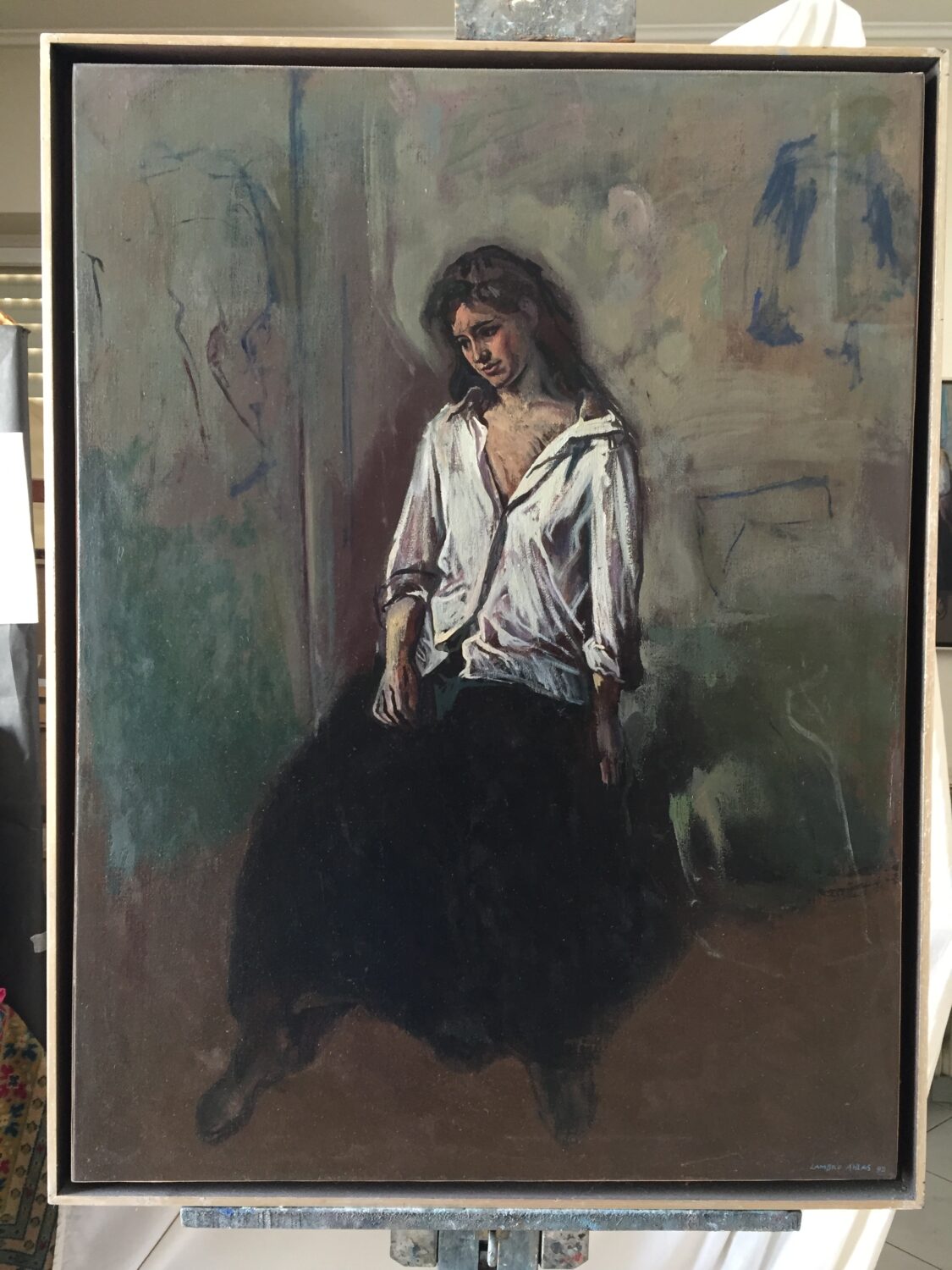 Female Figures — artwork by Lambro Ahlas