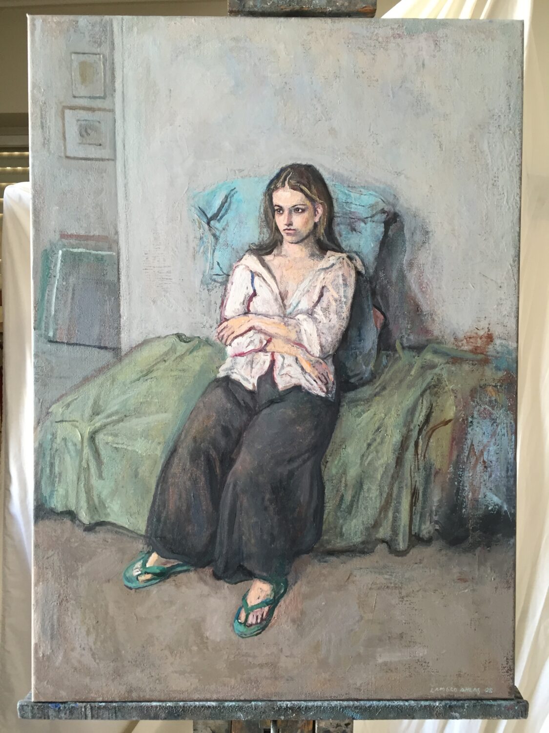 Female Figures — artwork by Lambro Ahlas