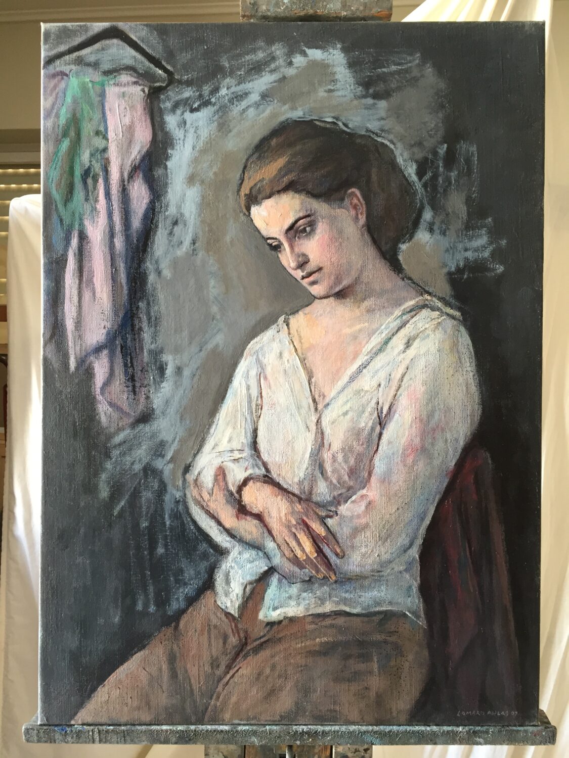 Female Figures — artwork by Lambro Ahlas