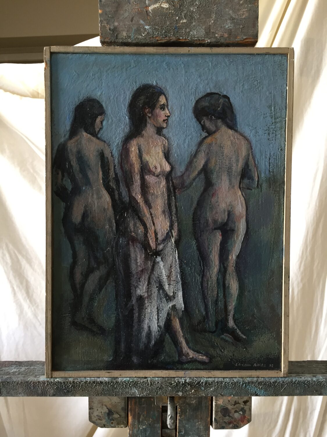 Female Figures — artwork by Lambro Ahlas