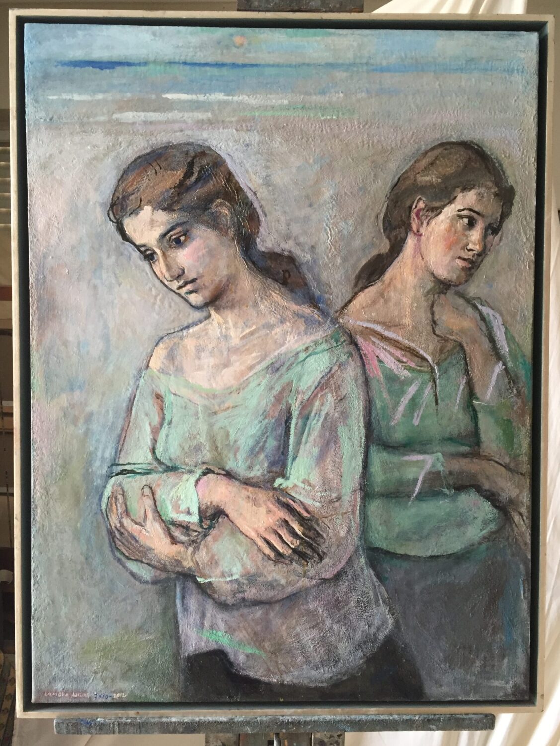 Female Figures — artwork by Lambro Ahlas