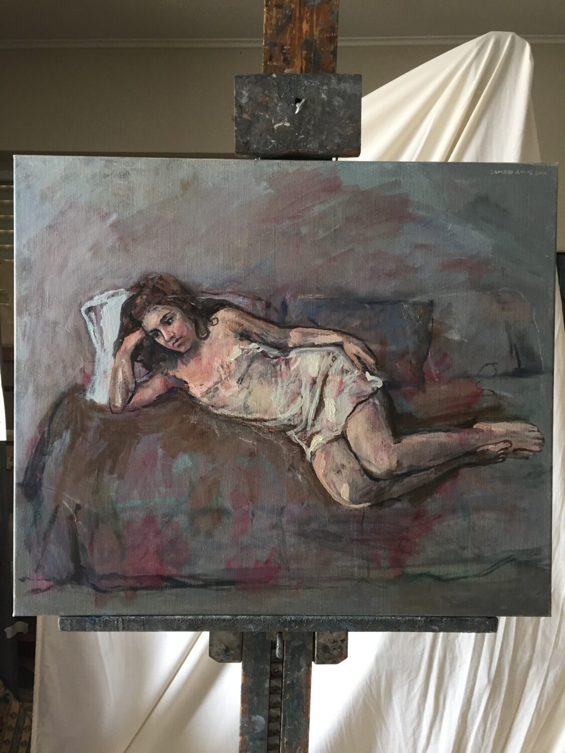 Female Figures — artwork by Lambro Ahlas