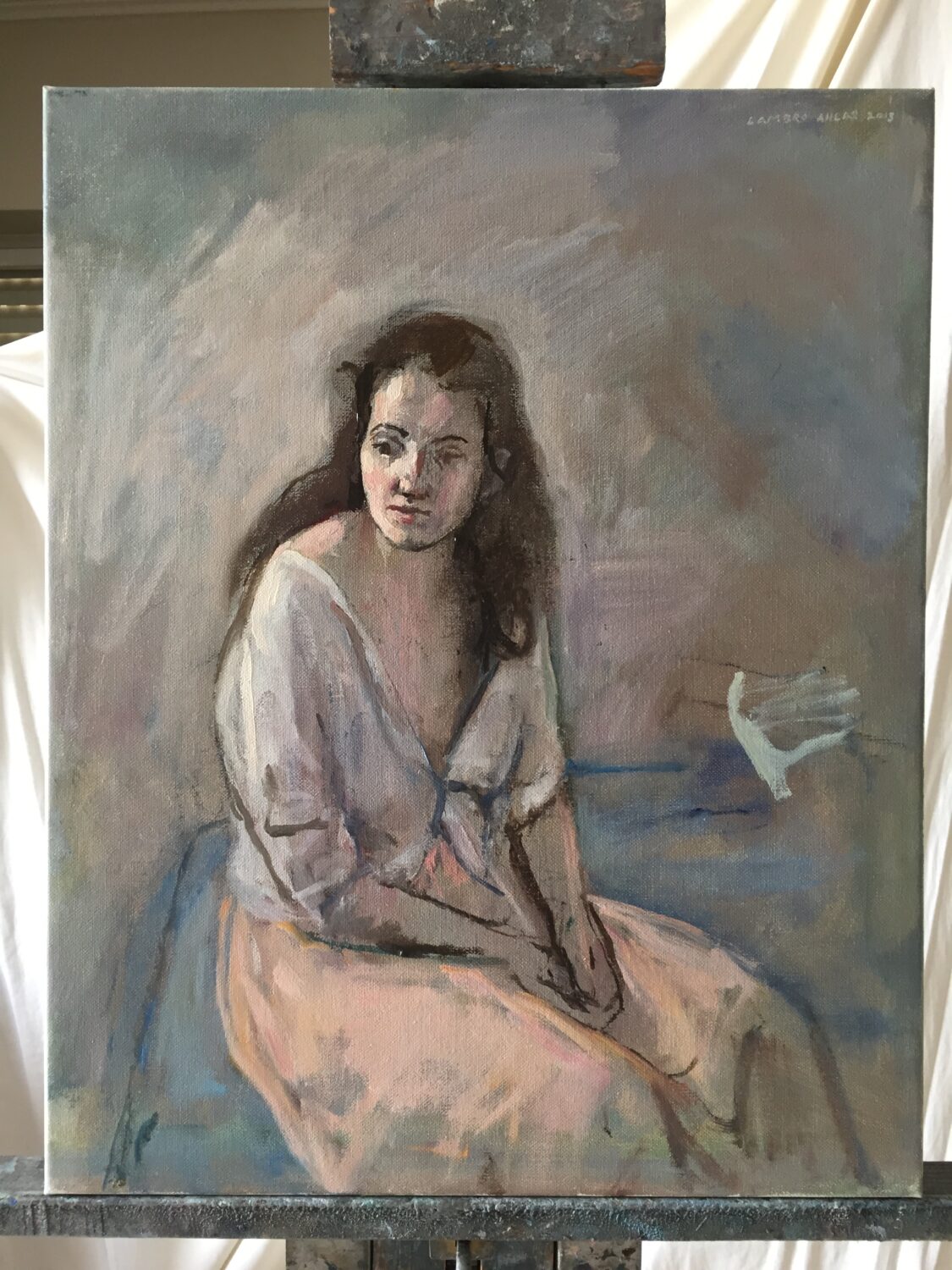 Female Figures — artwork by Lambro Ahlas