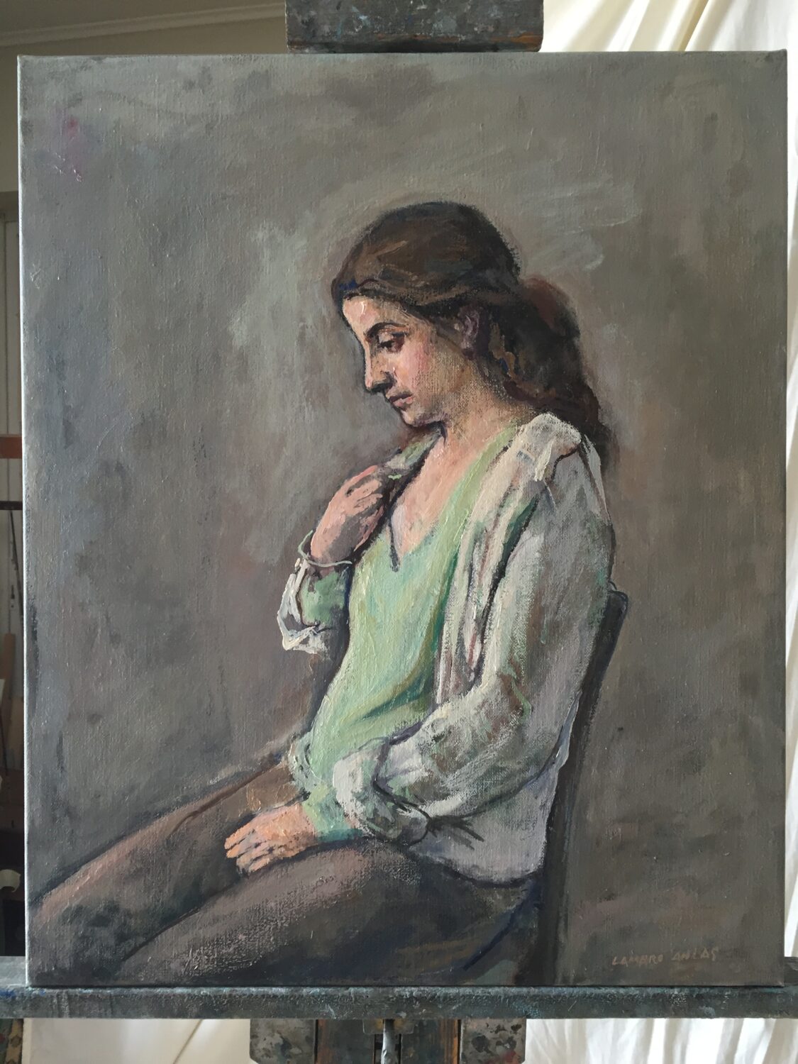 Female Figures — artwork by Lambro Ahlas