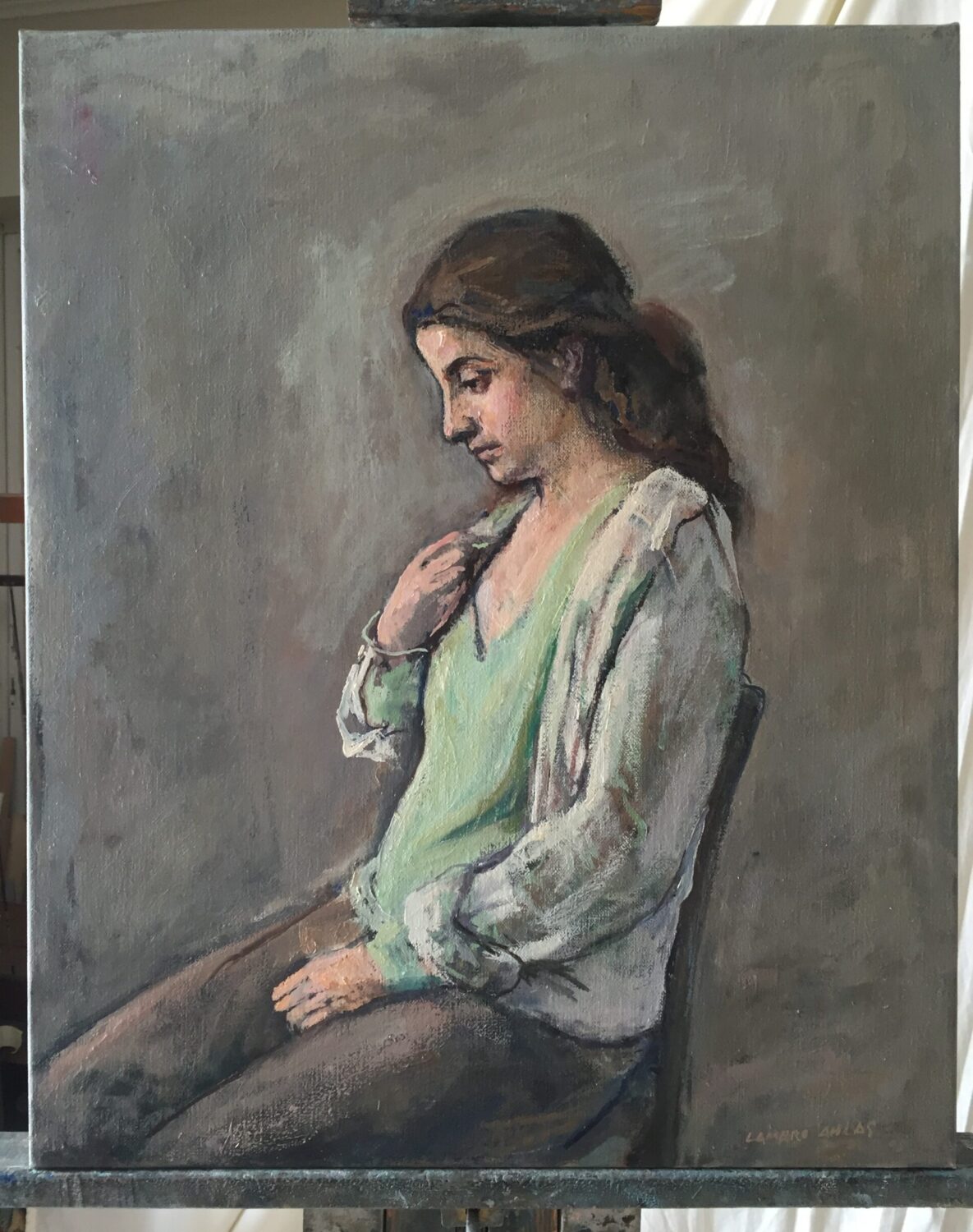 Female Figures — artwork by Lambro Ahlas
