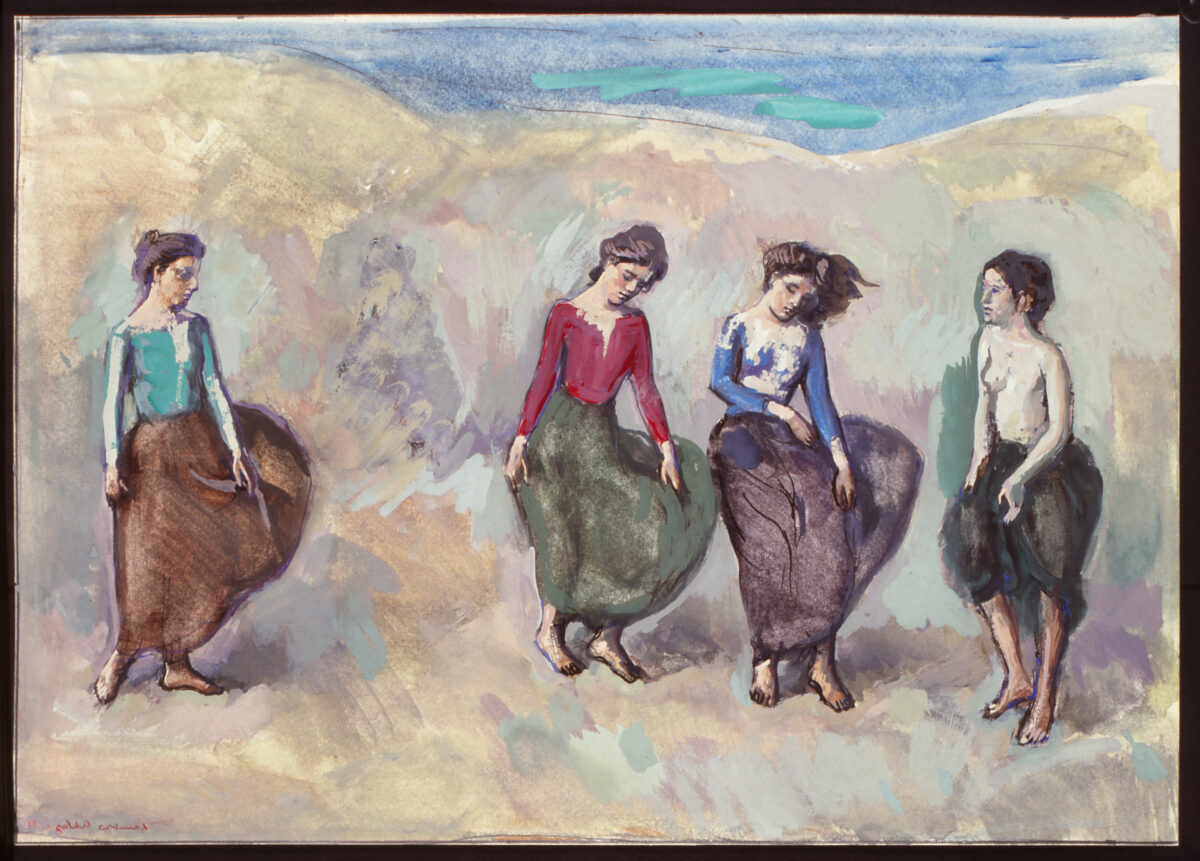 Female Figures — artwork by Lambro Ahlas